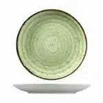 Kütahya  Atlantis Green Flat Plate 27 cm