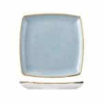 Churchill Stonecast Duck Egg Blue Square Plate 26.8 x 26.8cm/10.5 x 10.5"
