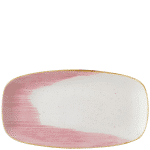 Churchill Stonecast Accents Petal Pink Oblong Plate 35.2x18.7cm/13.875x7.375"