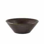 Terra Porcelain Black Conical Bowl 14cm