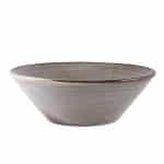 Terra Porcelain Grey Conical Bowl 19.5cm