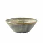 Terra Porcelain Matt Grey Conical Bowl 16cm