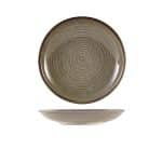 Terra Porcelain Grey Deep Coupe Plate 28cm
