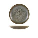 Terra Porcelain Matt Grey Deep Coupe Plate 28cm