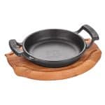 CAST IRON A2 DISH 16CM +TRIVET