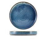 Terra Porcelain Aqua Blue Presentation Plate 20.5cm