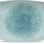 Churchill Studio Prints Raku Jade Green Oblong Plate 18.9 x 35.5cm/7.44 x 13.94"