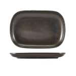 Terra Porcelain Black Rectangular Plate 24 x 16.5cm