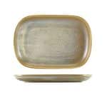 Terra Porcelain Matt Grey Rectangular Plate 24 x 16.5cm