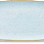 Churchill Stonecast Duck Egg Blue Oblong Plate 18.5 x 35cm/7.3 x 13.75"