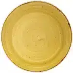 Churchill Stonecast Mustard Yellow Coupe Plate 21.7cm/8.5"