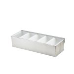 GenWare 5 Part Stainless Steel Condiment Holder