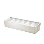 GenWare 6 Part Stainless Steel Condiment Holder