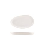 Genware Porcelain Organic Oval Plate 26cm/ 10.25"