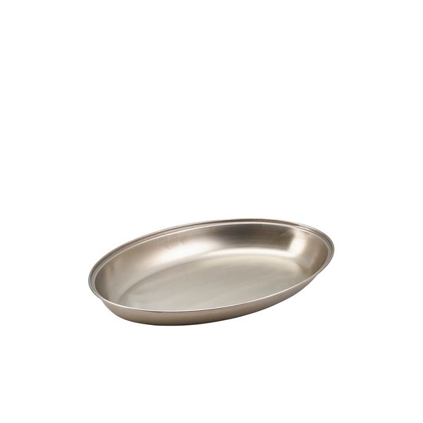 TH_1261 GenWare Stainless Steel Oval Vegetable Dish 22.5cm/ 9" - Image 1