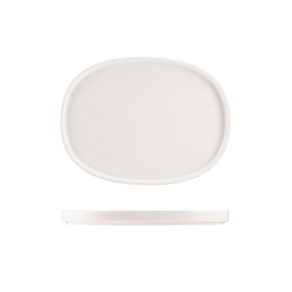 TH_162930 Genware Porcelain Oval Presentation Plate 30cm/ 12" - Image 1