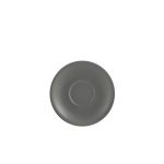 Genware Porcelain Matt Grey Saucer 13.5cm/ 5.25"