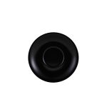 Genware Porcelain Matt Black Saucer 16cm/ 6.25"