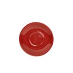 Genware Porcelain Red Saucer 16cm/ 6.25"