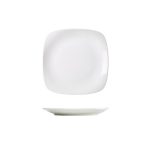 Genware Porcelain Rounded Square Plate 17cm/ 6.5"