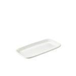 Genware Porcelain Rounded Rectangular Plate 24.5 x 12.5cm/ 9.75 x 5"