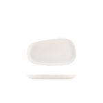 Genware Porcelain Organic Rectangular Plate 24cm/ 9.4"
