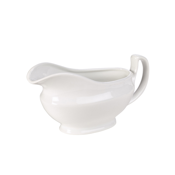 TH_308514 Genware Porcelain Sauce Boat 14cl/ 5oz - Image 1