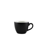 Genware Porcelain Matt Black Bowl Shaped Cup 9cl/ 3oz