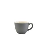 Genware Porcelain Matt Grey Bowl Shaped Cup 9cl/ 3oz