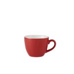 Genware Porcelain Red Bowl Shaped Cup 9cl/ 3oz