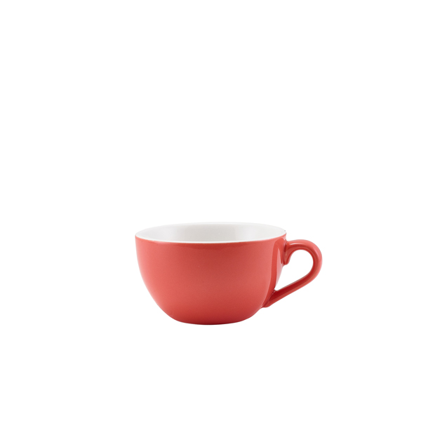 TH_322118CRL GenWare Porcelain Coral Bowl Shaped Cup 17.5cl/ 6oz - Image 1