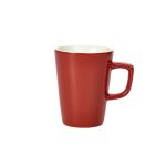 Genware Porcelain Red Latte Mug 34cl/ 12oz