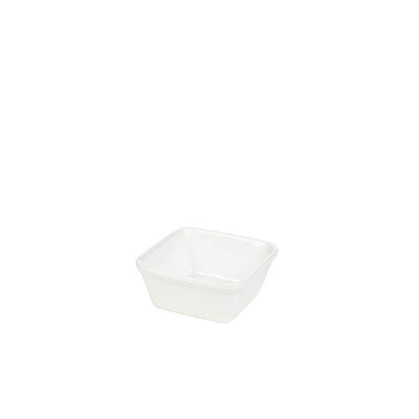 TH_353212 Genware Porcelain Square Pie Dish 12cm/ 4.75" - Image 1