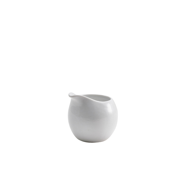 TH_373108 Genware Porcelain Milk Jug 8.5cl/ 3oz - Image 1