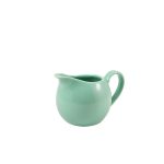 Genware Porcelain Green Jug 14cl/ 5oz