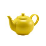 Genware Porcelain Yellow Teapot 45cl/ 15.75oz