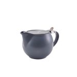 GenWare Porcelain Matt Grey Teapot with St/St Lid & Infuser 50cl/ 17.6oz