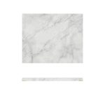 White Marble Agra Melamine GN 1/2 Slab 32.5 x 26.5cm
