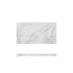 White Marble Agra Melamine GN 1/3 Slab 32.5 x 17.6cm
