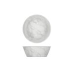 White Marble Agra Melamine Bowl 20.5 x 7.5cm