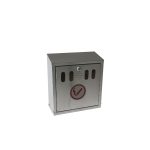 Genware S/St. Wall-Mounted Outdoor Ashtray