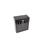 Genware Black Wall-Mounted Outdoor Ashtray