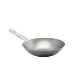 Black Iron Wok Flat Base 14"/ 35.6cm