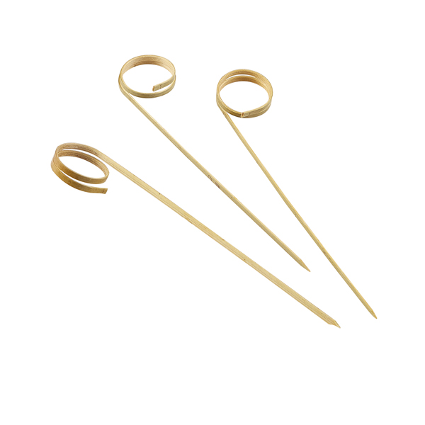 TH_BMBRS12 Bamboo Ring Skewers 12cm/ 4.75" (100pcs) - Image 1