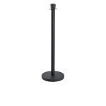 Genware Black Barrier Post
