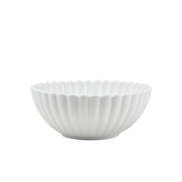 TH_BW-ISC16 Incise Porcelain Scalloped Side Bowl 16cm - Image 1