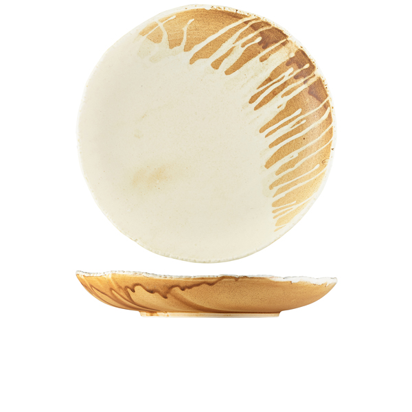 TH_CB-RKS28 Roko Porcelain Sand Coupe Bowl 28cm - Image 1