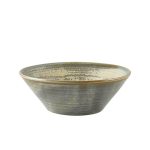 Terra Porcelain Matt Grey Conical Bowl 14cm