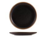 GenWare Kava Black Stoneware Coupe Plate 26cm