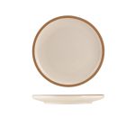 GenWare Kava White Stoneware Coupe Plate 20cm